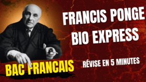 biographie vidéo francais ponge bac francais