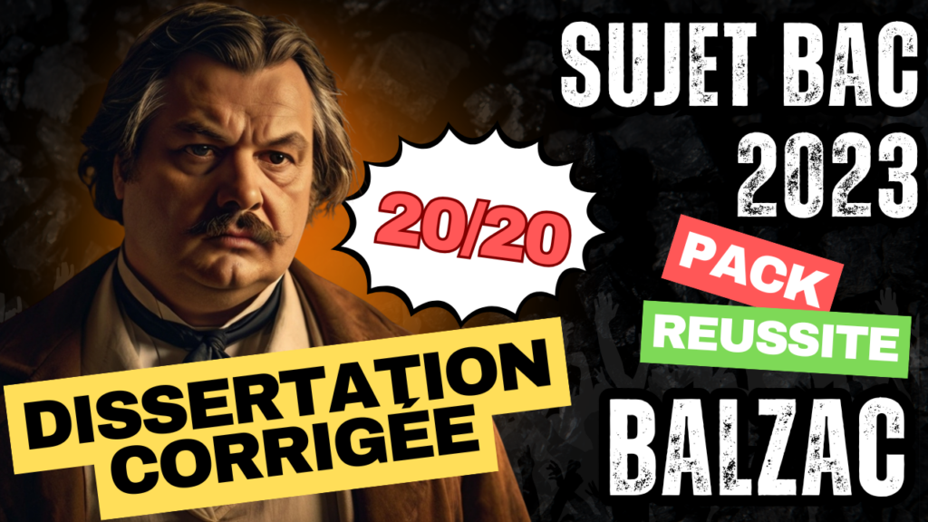 peau de chagrin - dissertation corrigée - sujet bac 2023