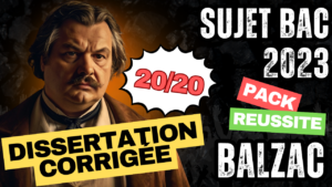 peau de chagrin - dissertation corrigée - sujet bac 2023